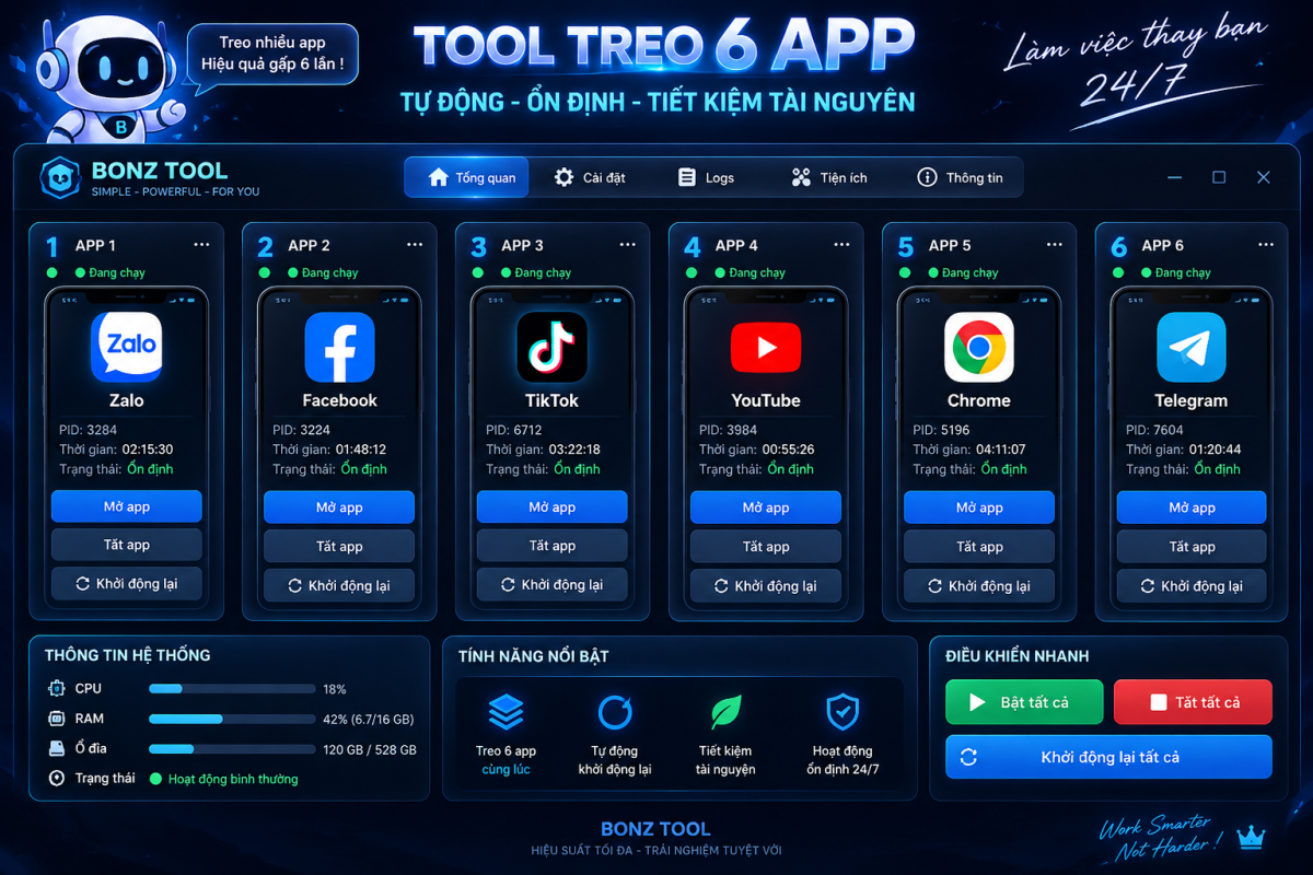 Tool treo 6 app